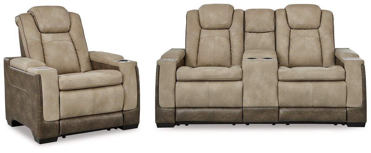 Furniture City Laplace - Ashley Furniture - Next-Gen DuraPella Power Reclining Loveseat and Power Recliner - Power Reclining Loveseat and Power Recliner - 22003U3