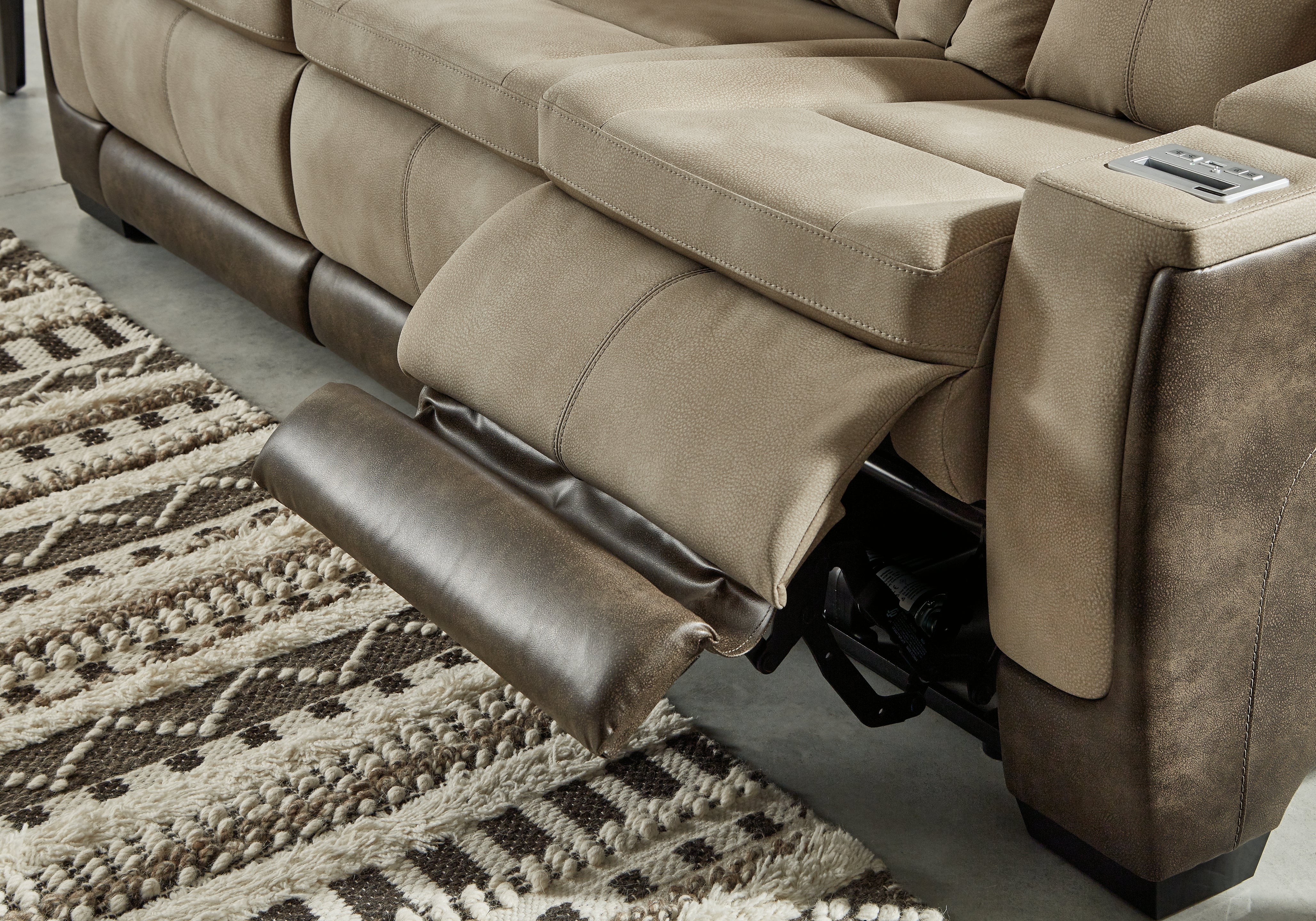 Furniture City Laplace - Ashley Furniture - Next-Gen DuraPellaLiving Room - PWR REC Sofa with ADJ Headrest / Sand - 2200315