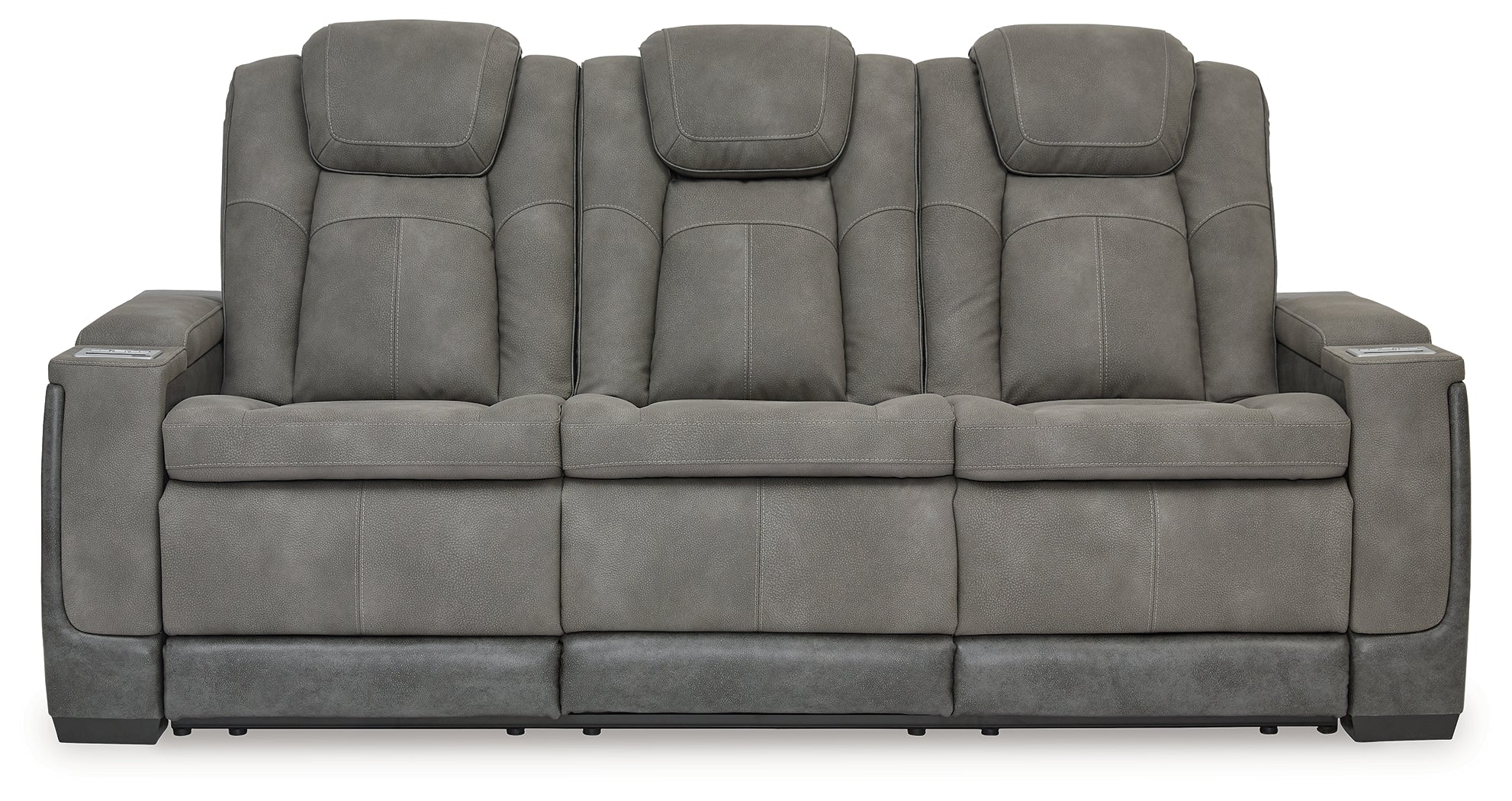 Furniture City Laplace - Ashley Furniture - Next-Gen DuraPellaLiving Room - PWR REC Sofa with ADJ Headrest / Slate - 2200415