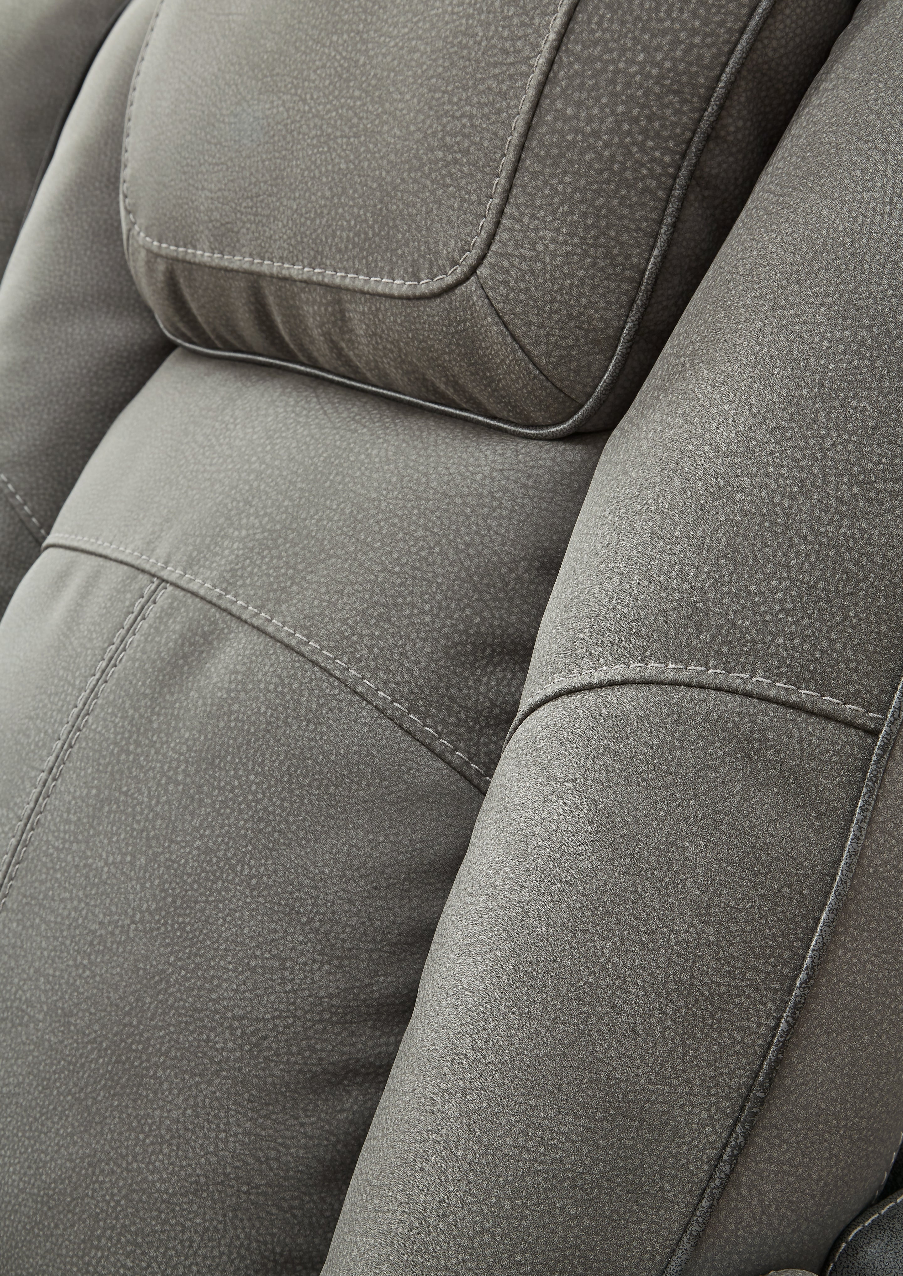 Furniture City Laplace - Ashley Furniture - Next-Gen DuraPellaLiving Room - PWR REC Sofa with ADJ Headrest / Slate - 2200415