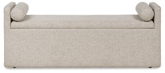 Galliden - Large Upholstered Dining Room Bench - Beige