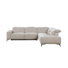 Adahlia - 2 Piece Power Reclining Sectional With Right Chaise - Sand