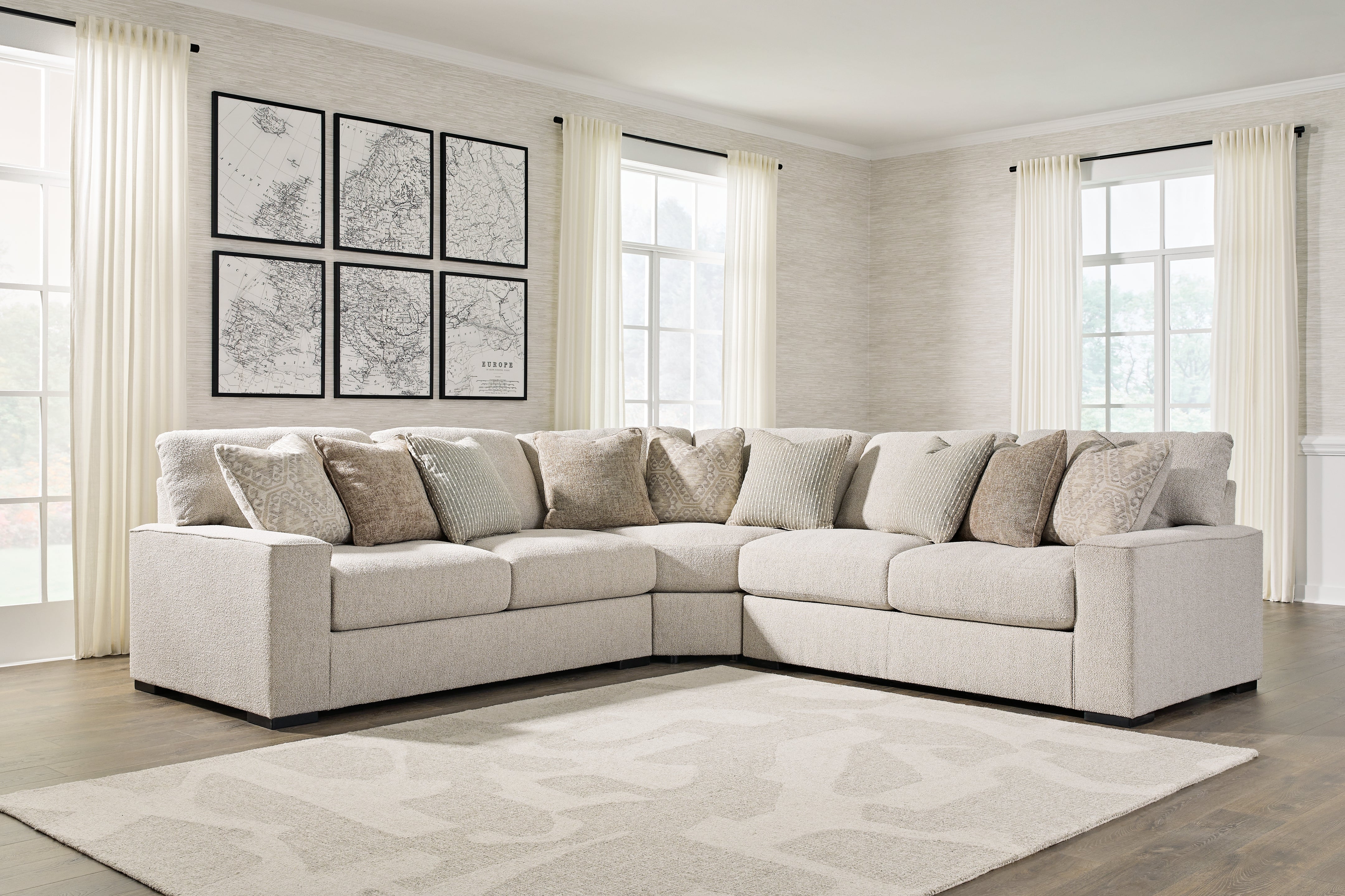 Furniture City Laplace - Ashley Furniture - Ballyton 3-Piece Sectional - RAF 3-Piece Sectional - 25102S1