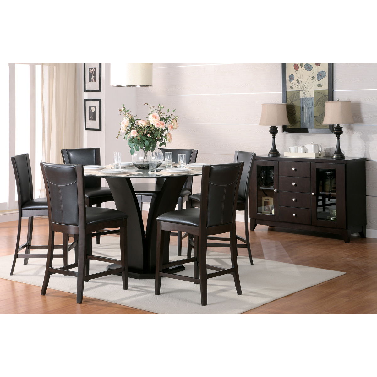 Daisy - Counter Height Chair, Bi-Cast Vinyl (Set of 2)