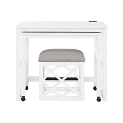 Salina - 3 Piece Pack Desks With Stool Set