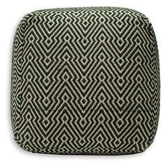 Abacy - Pouf - Green / Ivory