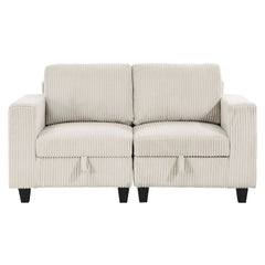 Walterboro - Loveseat With Storage, Storage Pouches And Charging Ports
