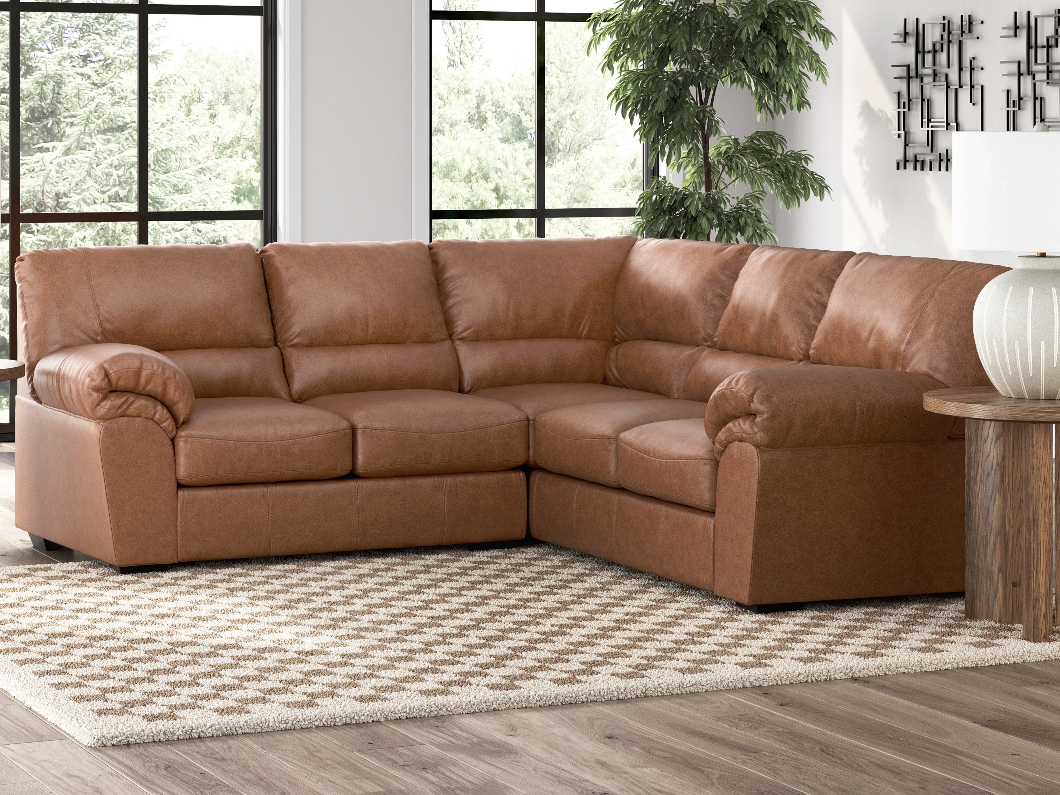 Furniture City Laplace - Ashley Furniture - WillowBend Sectionals - LAF 2-Piece Sectional / Caramel - PC27704S2