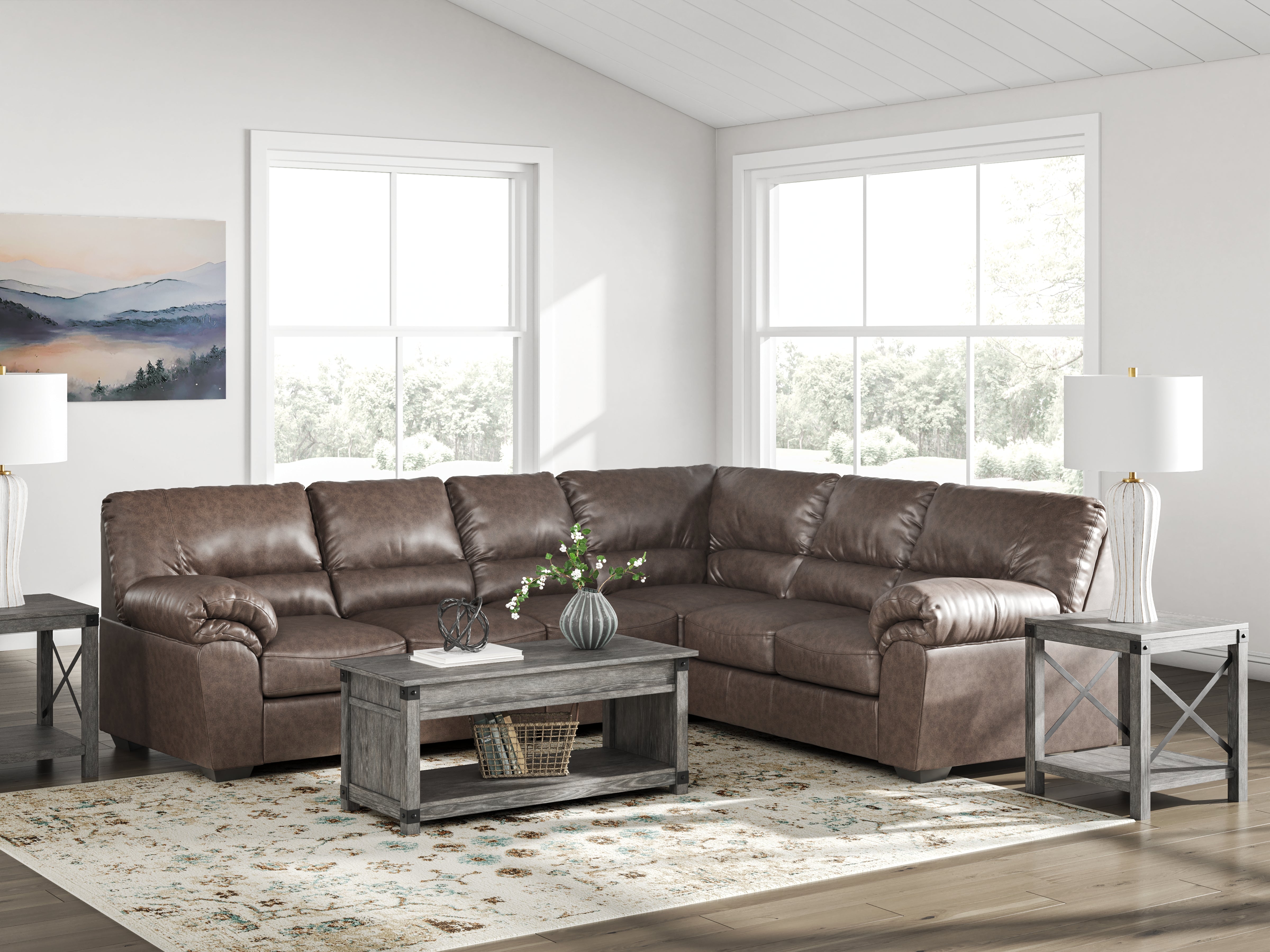 Furniture City Laplace - Ashley Furniture - WillowBend Sectionals - RAF 3-Piece Sectional - PC27705S3