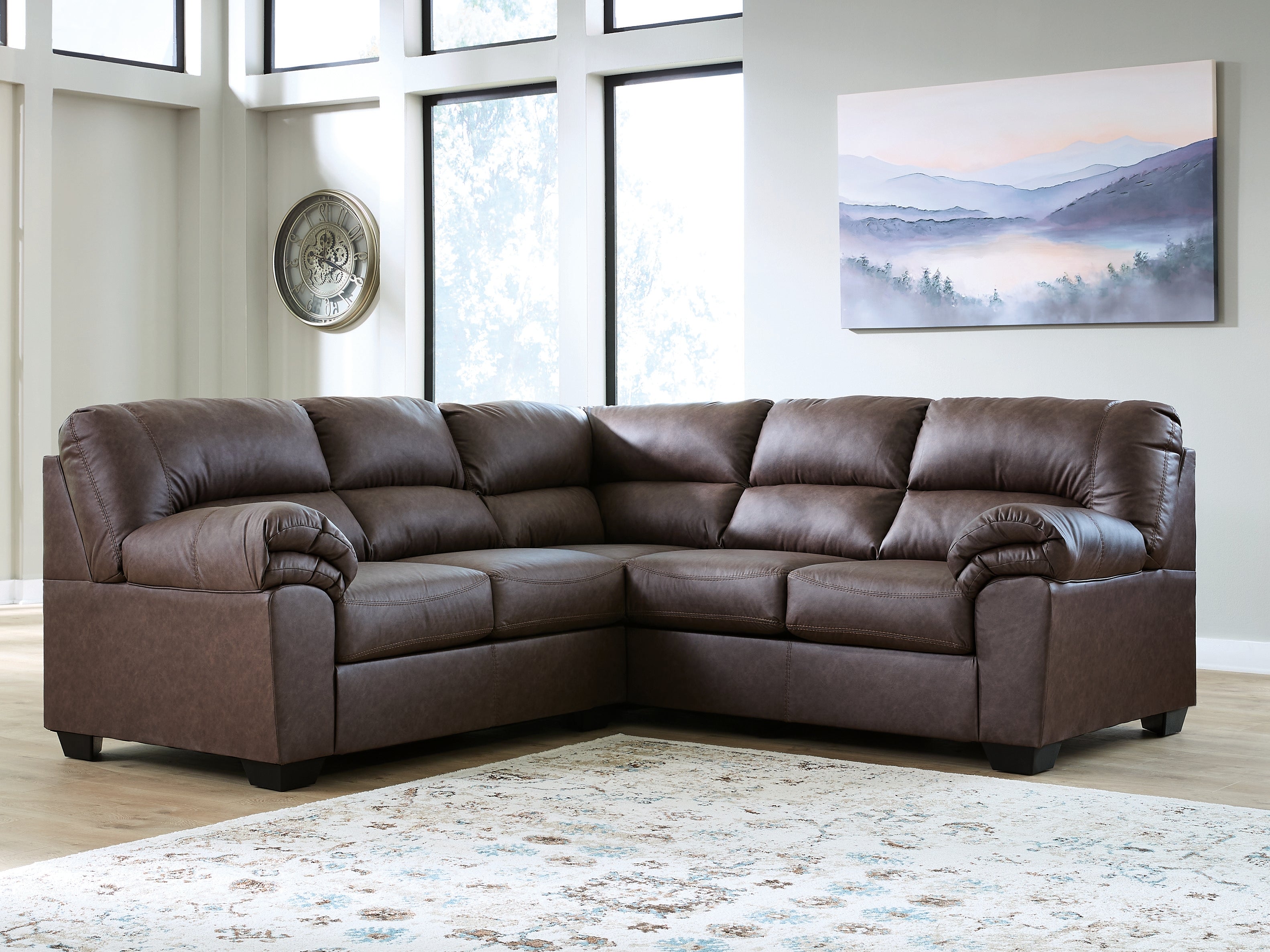Furniture City Laplace - Ashley Furniture - WillowBend 2-Piece Sectional - RAF 2-Piece Sectional / Umber - PC27705S1