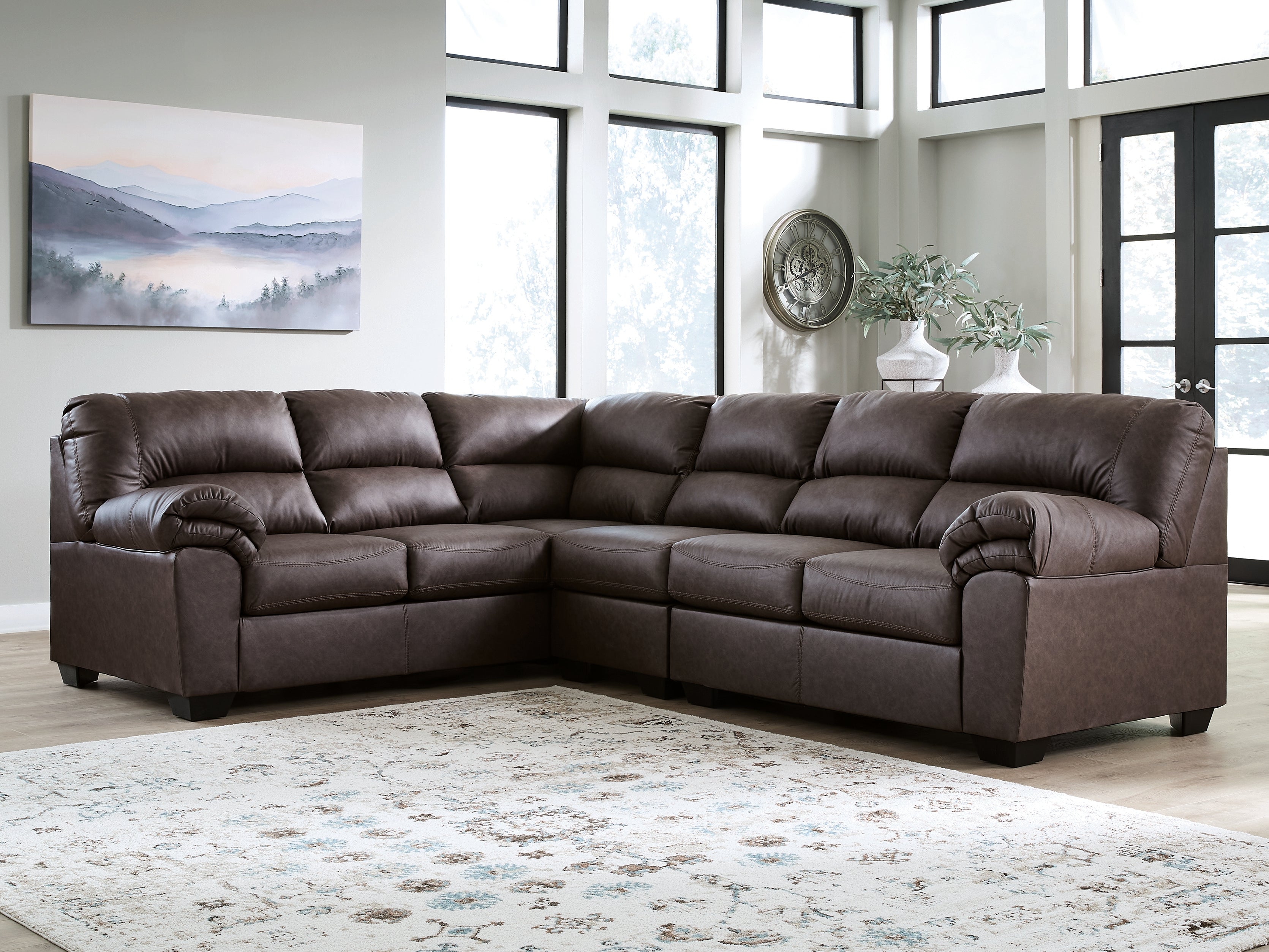 Furniture City Laplace - Ashley Furniture - WillowBend 3-Piece Sectional - LAF 3-Piece Sectional / Umber - PC27705S4