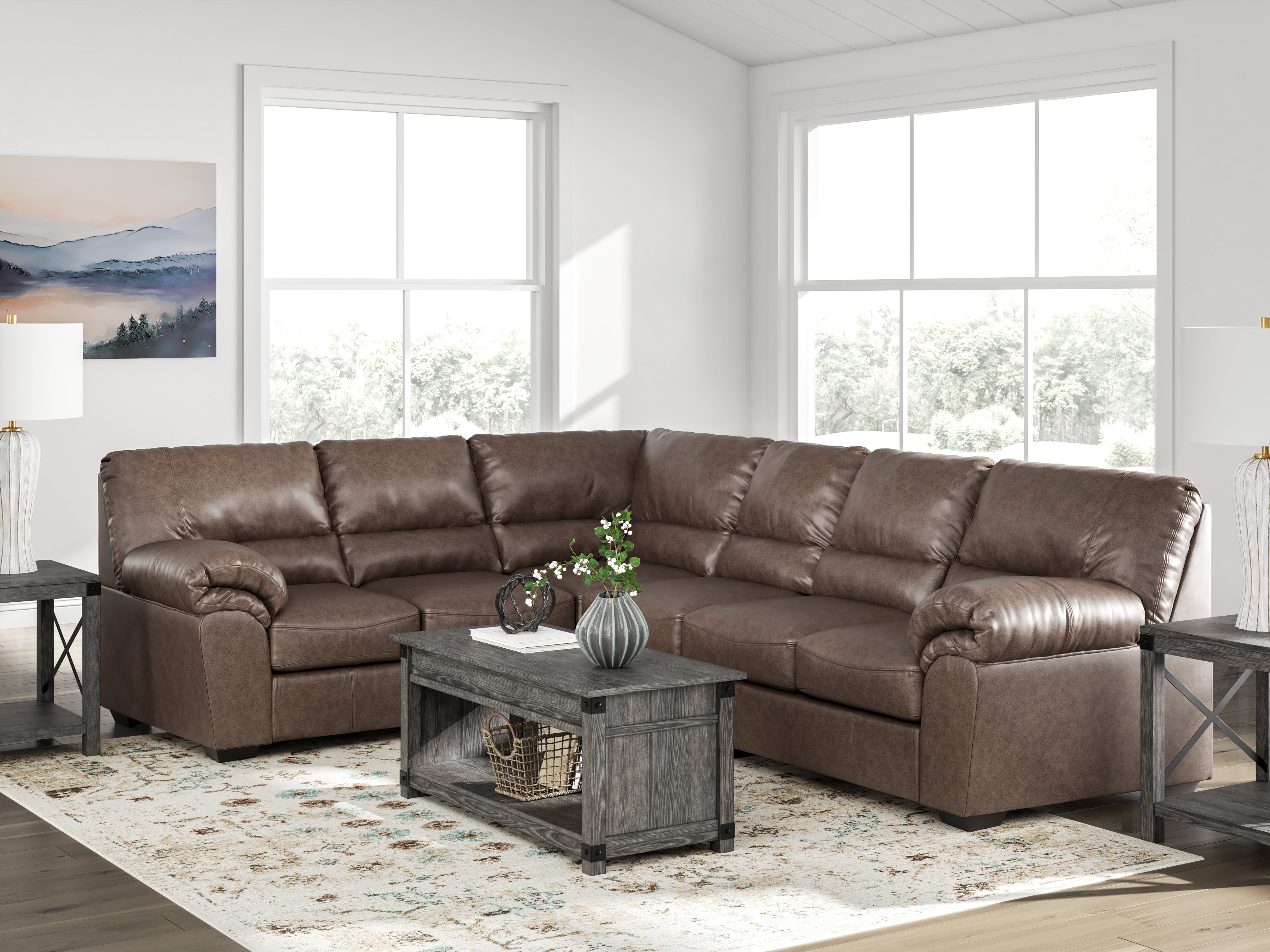 Furniture City Laplace - Ashley Furniture - WillowBend Sectionals - LAF 3-Piece Sectional - PC27705S4