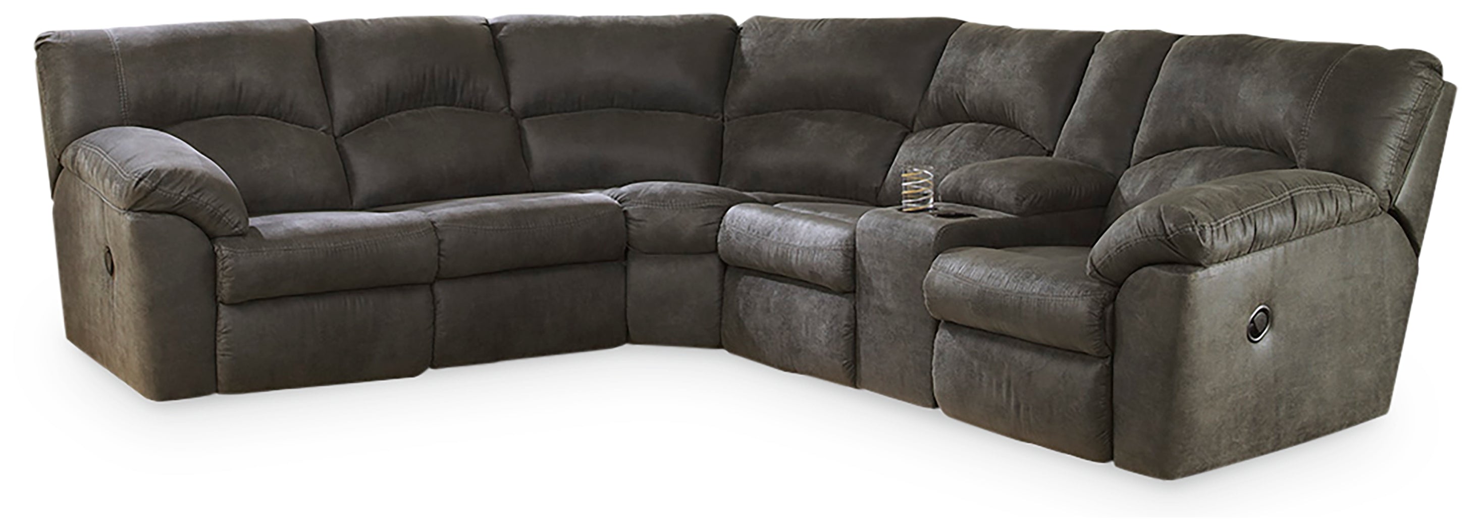 Furniture City Laplace - Ashley Furniture - Tambo Sectionals - 2-Piece Reclining Sectional / Canyon - 27802S1