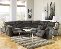Furniture City Laplace - Ashley Furniture - Tambo Sectionals - 2-Piece Reclining Sectional / Canyon - 27802S1