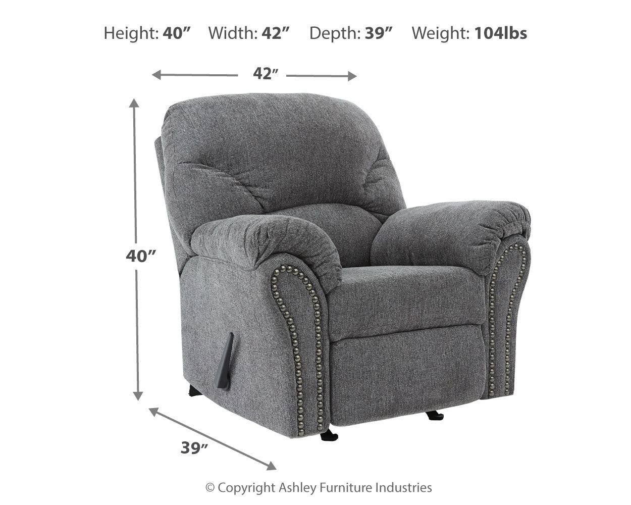 Furniture City Laplace - Ashley Furniture - AllmaxxLiving Room - Sofa / Pewter - 2810538