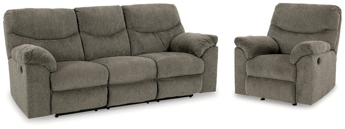 Furniture City Laplace - Ashley Furniture - Alphons Reclining Sofa and Recliner - Reclining Sofa and Recliner - 28201U3