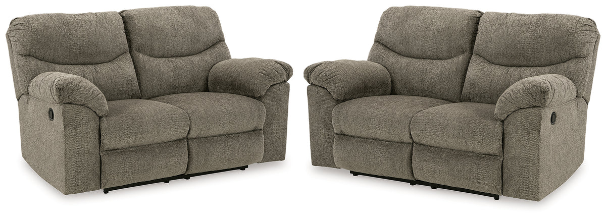 Furniture City Laplace - Ashley Furniture - Alphons Set of 2 Reclining Loveseats - Set of 2 Reclining Loveseats - 28201U4