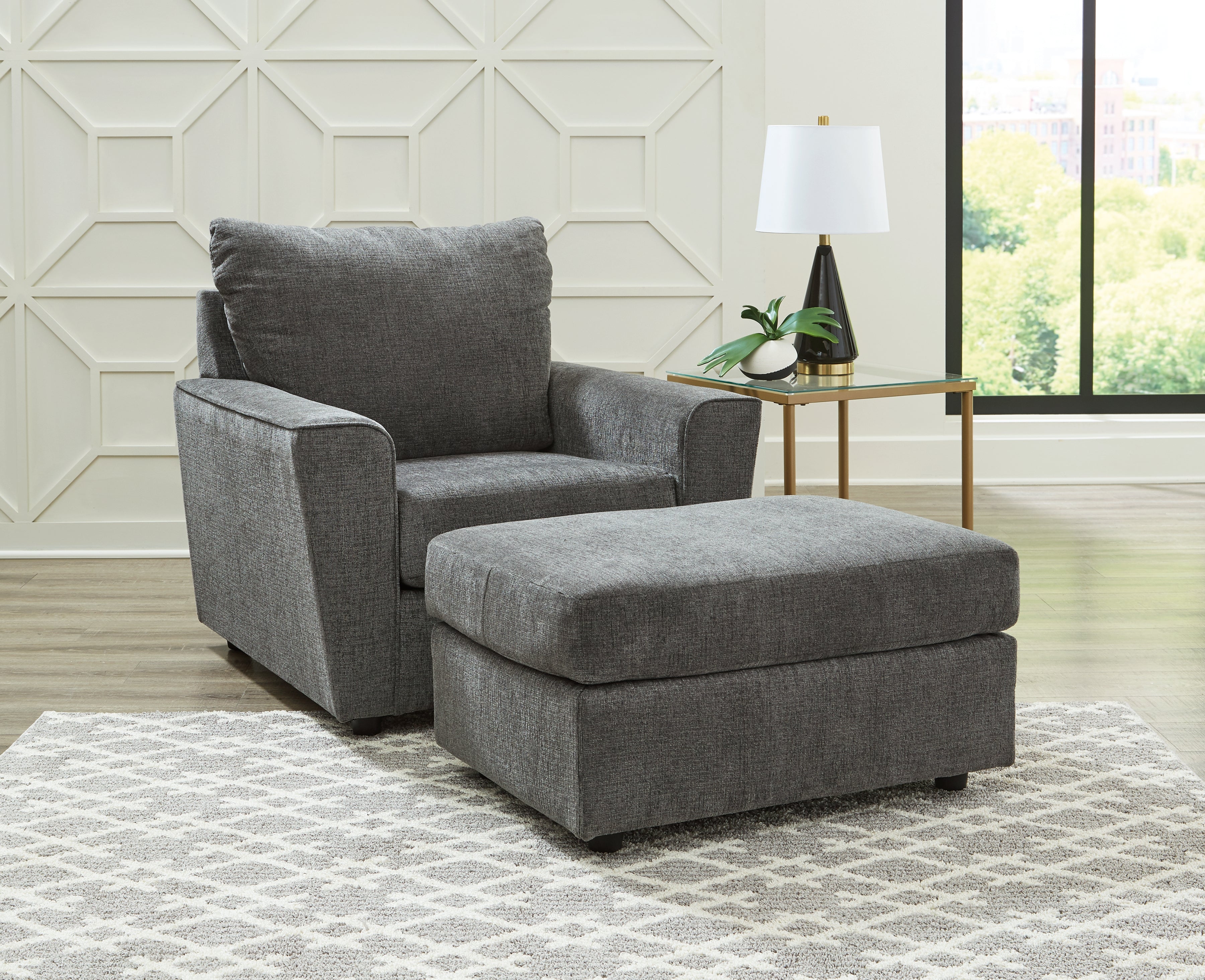 Furniture City Laplace - Ashley Furniture - Stairatt Chair and Ottoman - Chair and Ottoman - 28502U2