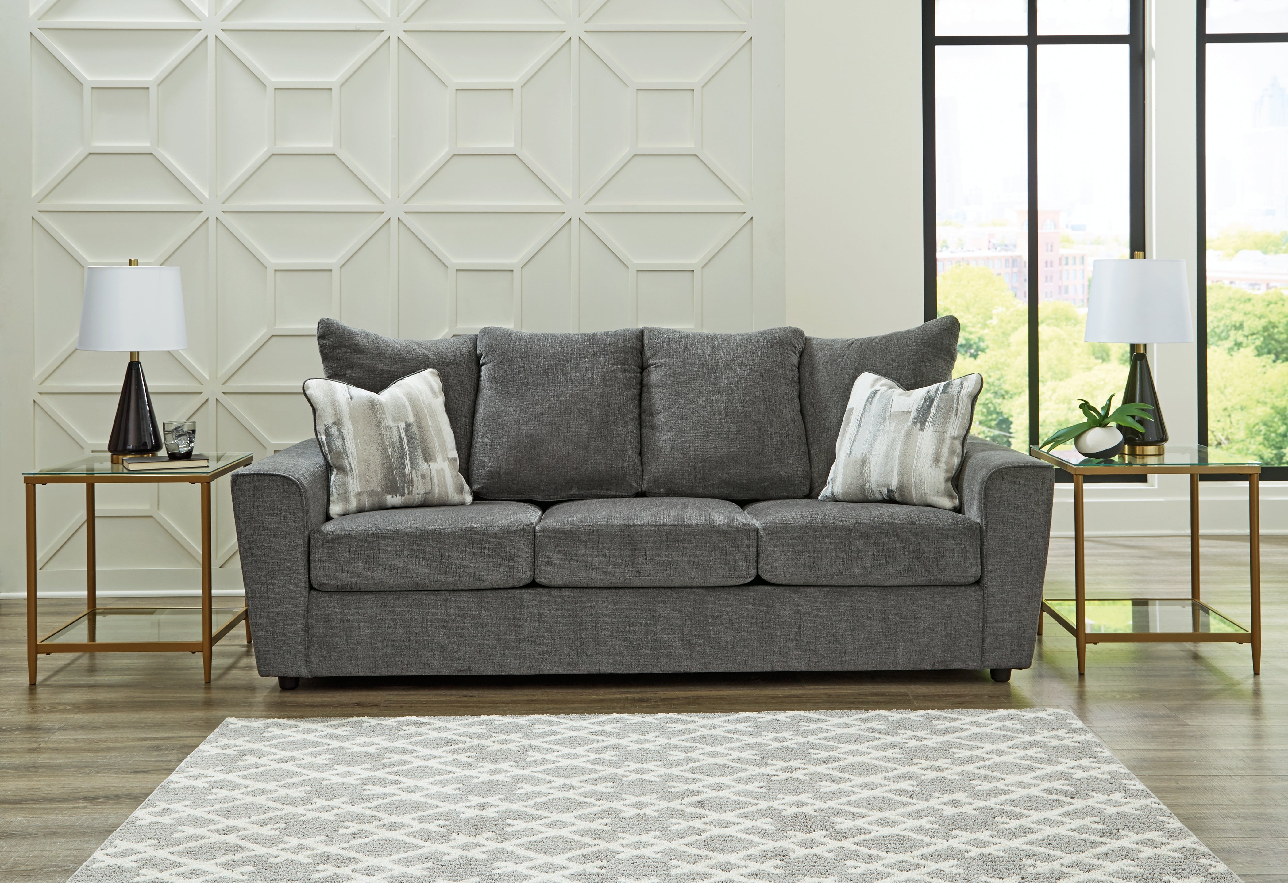 Furniture City Laplace - Ashley Furniture - StairattLiving Room - Sofa / Gravel - 2850238