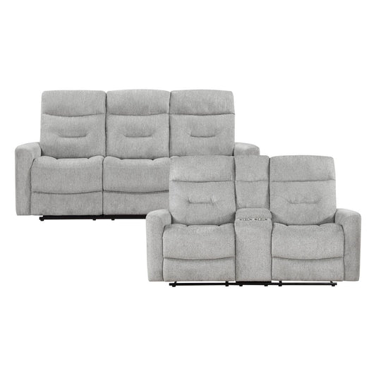 Lyndon - Sofa & Loveseat - Gray