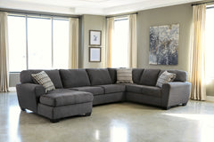 Furniture City Laplace - Ashley Furniture - Ambee Sectionals - RAF 3-Piece Sectional with Chaise / Slate - 28620S1