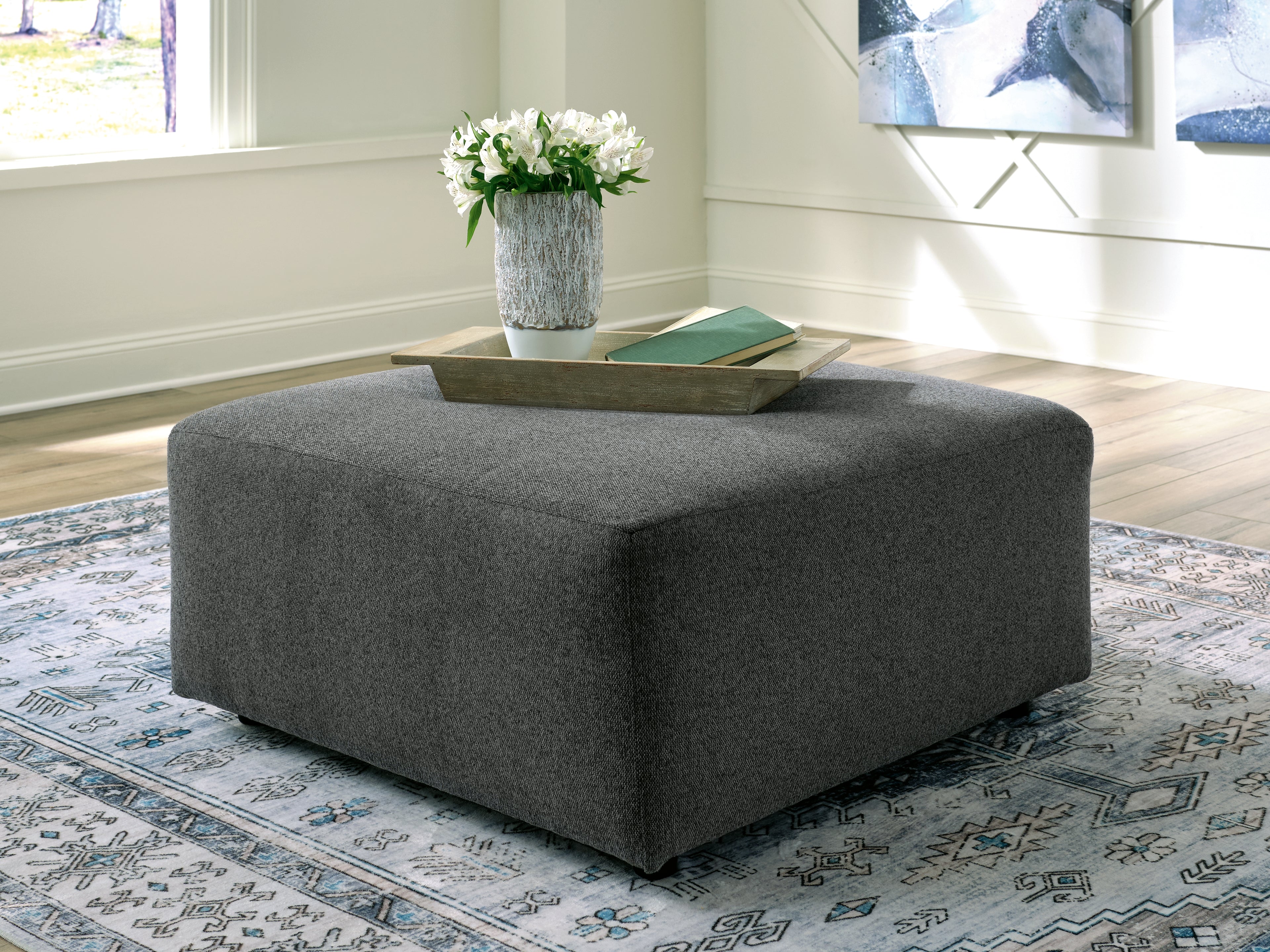 Furniture City Laplace - Ashley Furniture - EdenfieldLiving Room - Oversized Accent Ottoman / Charcoal - 2900308