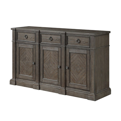Sarasota - Server With 3 Drawers And 3 Doors - Brown
