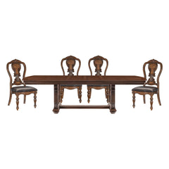 Bergen - 5 Piece Dining Room Set (Table & 4 Side Chairs) - Oak
