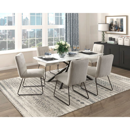 Benito - Dining Table - Black / White