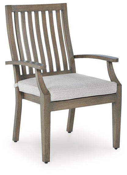 Rainier Ranch - Arm Chair With Cushion (Set of 2) - Brown / Beige