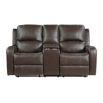 Austin - Double Reclining Loveseat With Center Console -