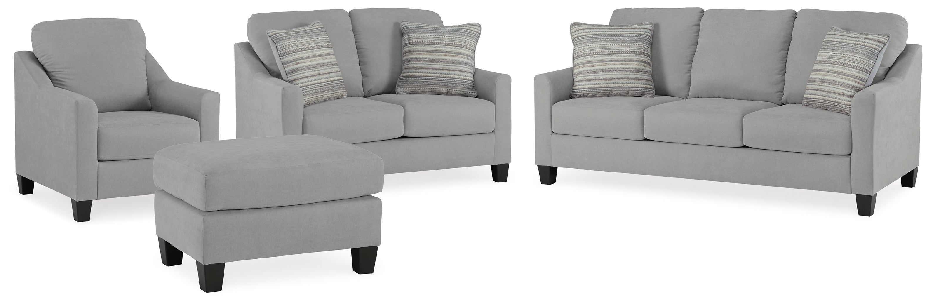 Furniture City Laplace - Ashley Furniture - Adlai Sofa, Loveseat, Chair and Ottoman - Sofa, Loveseat, Chair and Ottoman - 30103U3