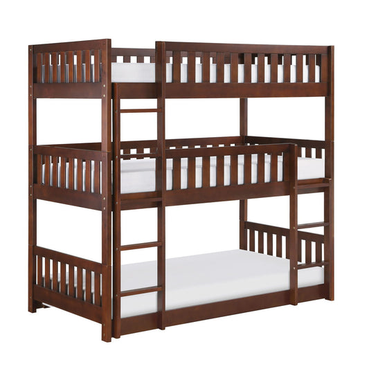 Rowe - Triple Bunk Bed - Cherry