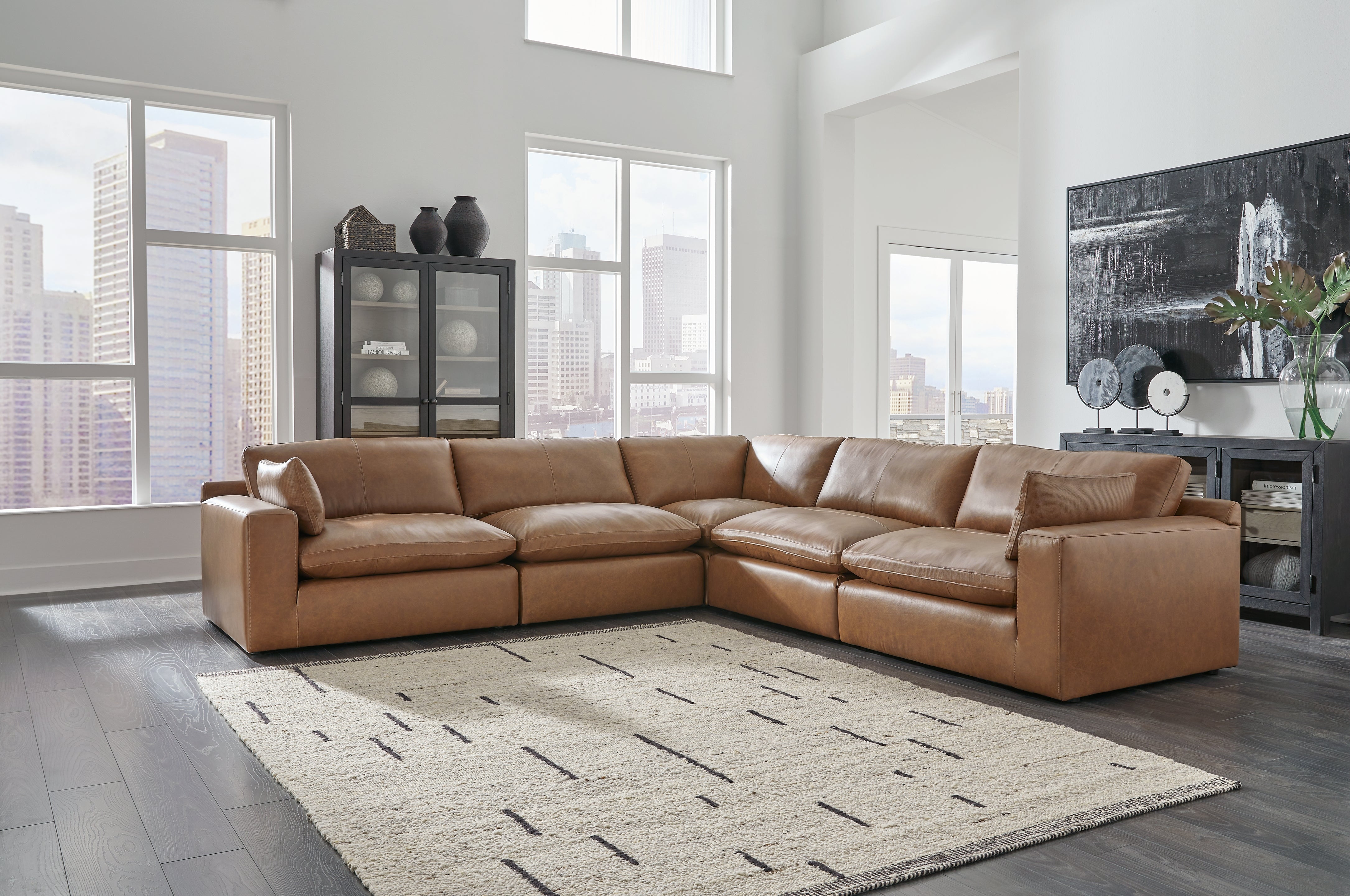 Furniture City Laplace - Ashley Furniture - Emilia Sectionals - RAF 5-Piece Sectional - 30901S4