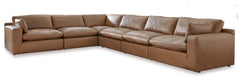 Furniture City Laplace - Ashley Furniture - Emilia Sectionals - RAF 7-Piece Sectional / Caramel - 30901S6