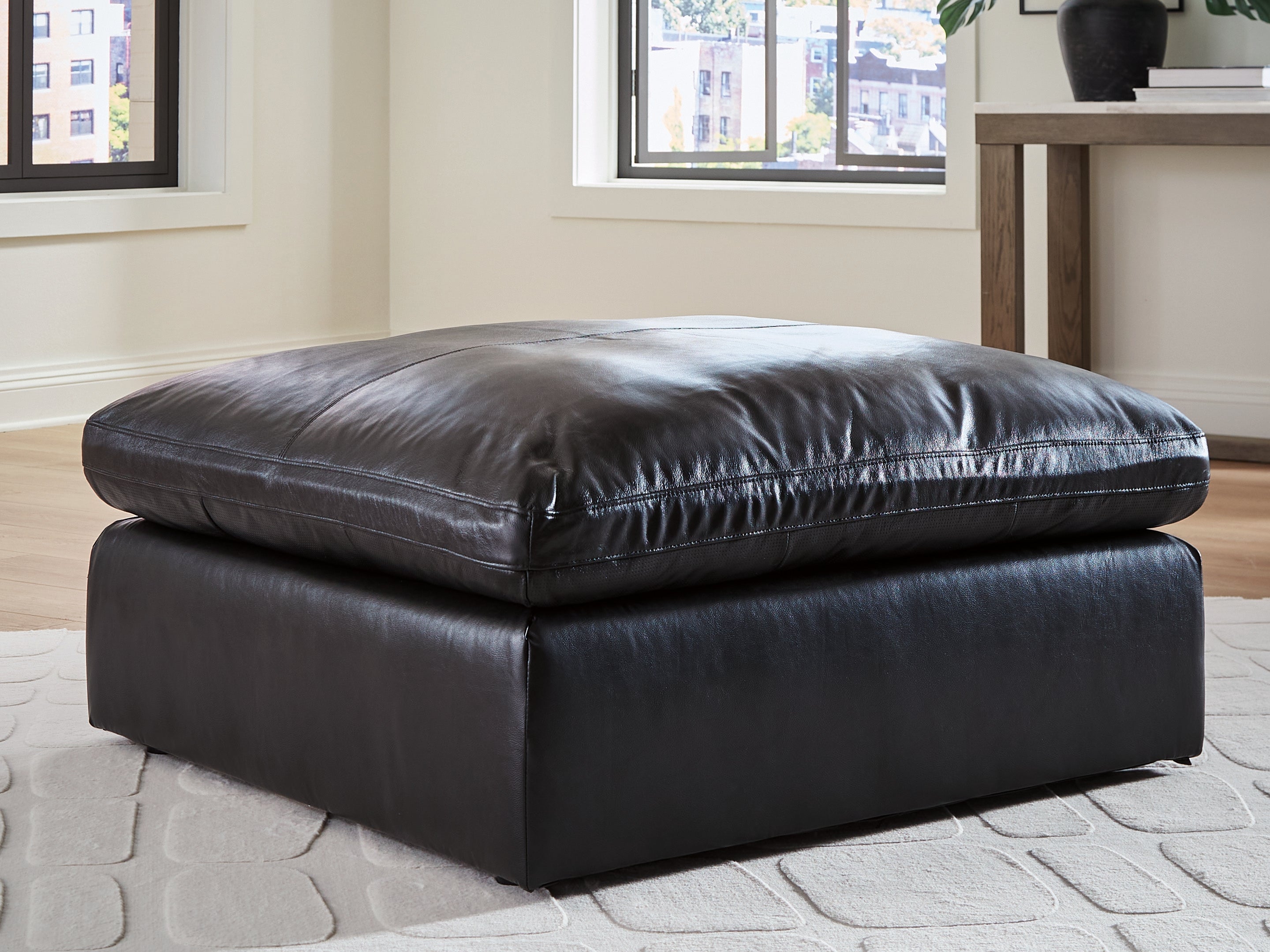 Furniture City Laplace - Ashley Furniture - Emilia Oversized Accent Ottoman - Oversized Accent Ottoman / Black - 3090208