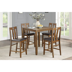Weston - 5 Piece Pack Counter Height Set - Brown