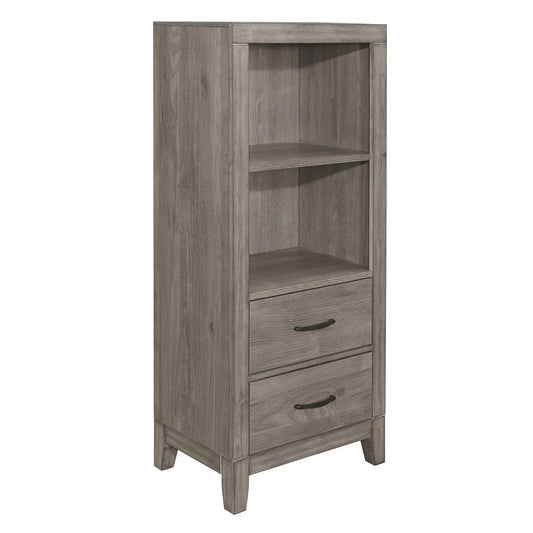 Woodrow - Pier/Tower Nightstand - Gray