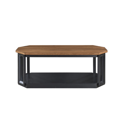 Decker - 3 Piece Occasional Set (1 Coffee & 2 End Tables) - Brown / Black