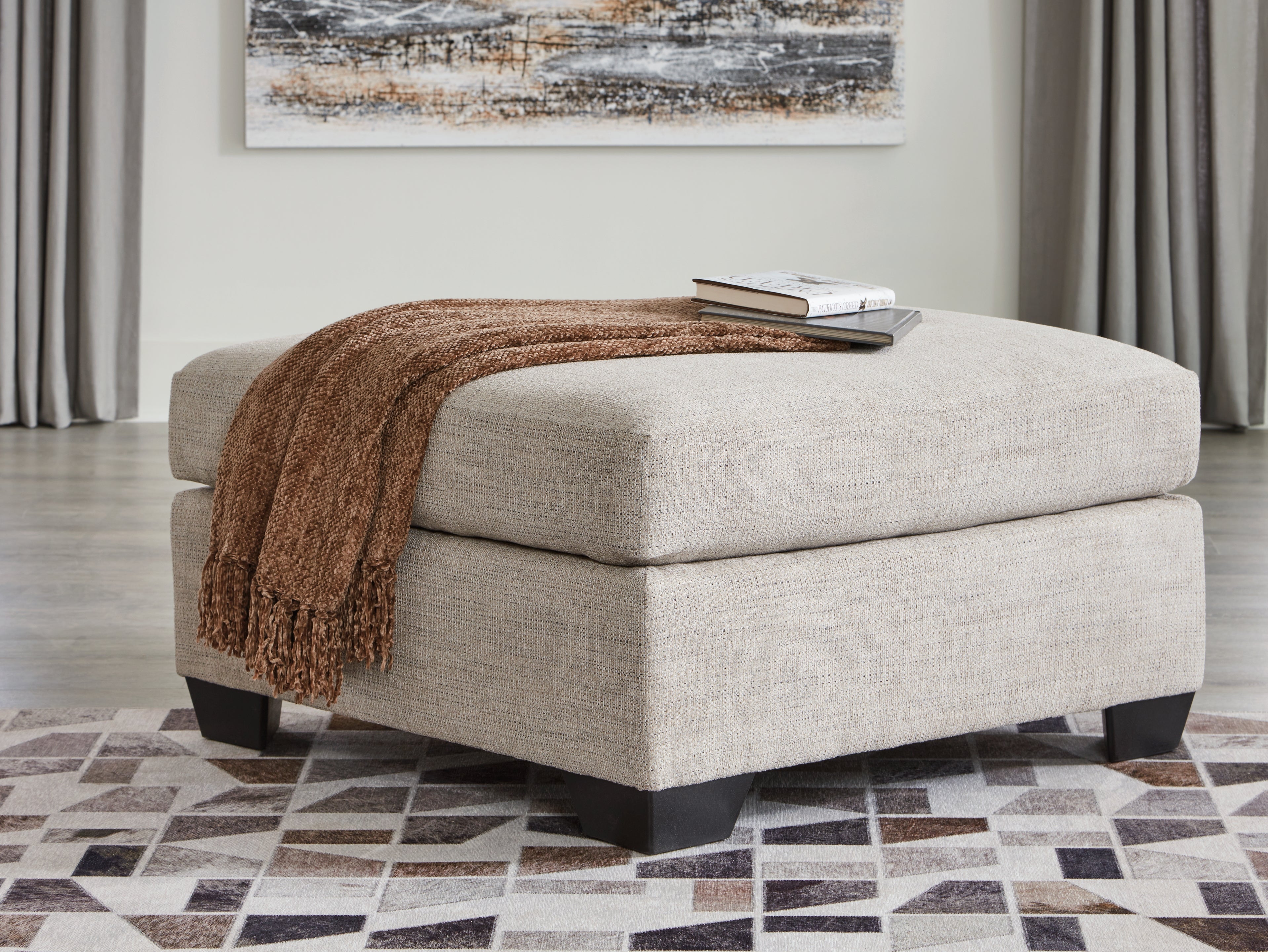 Furniture City Laplace - Ashley Furniture - MahoneyLiving Room - Oversized Accent Ottoman / Pebble - 3100408