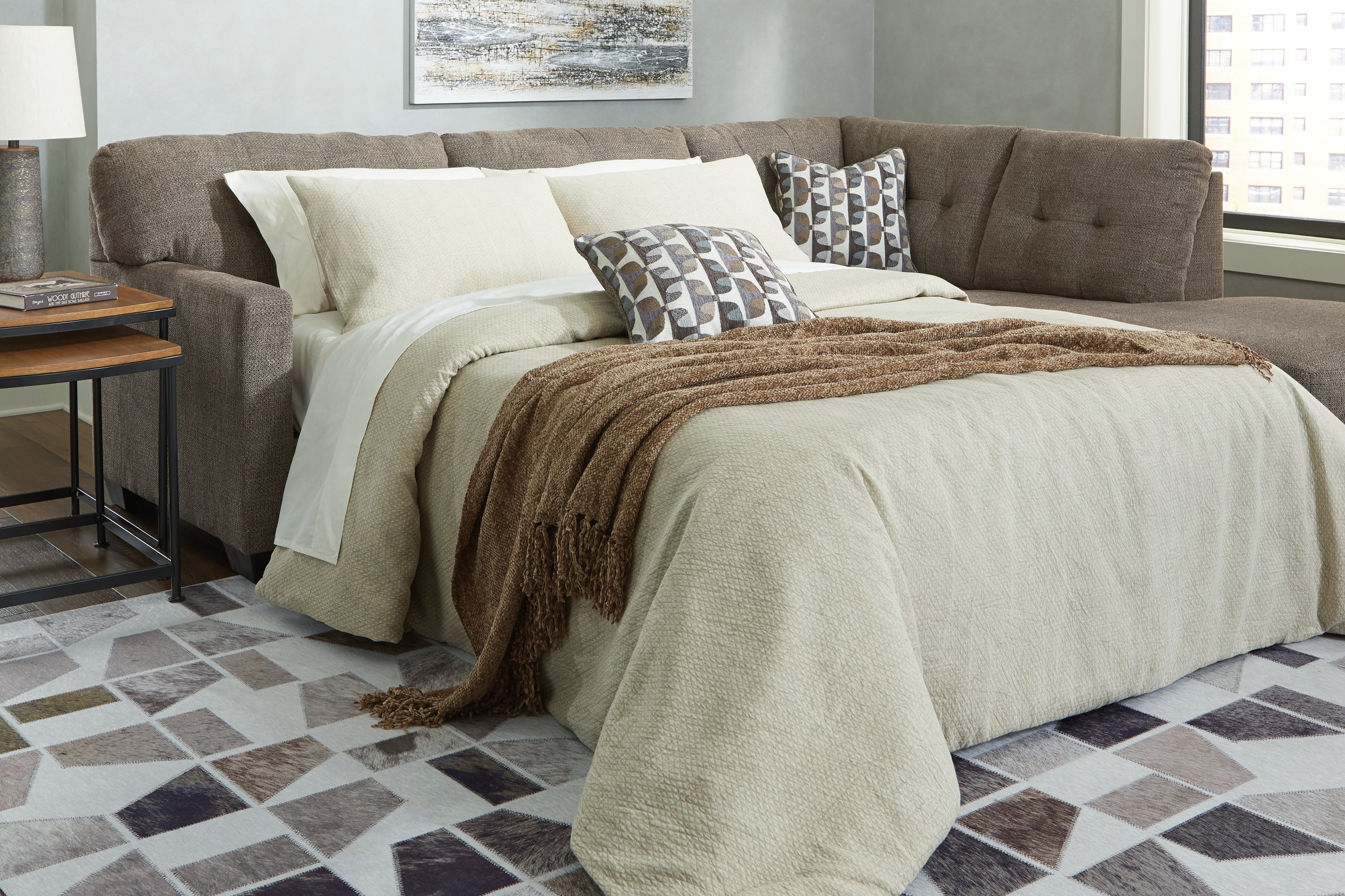 Furniture City Laplace - Ashley Furniture - Mahoney Sectionals - 2-Piece Sleeper Sectional with Chaise - 31005S4