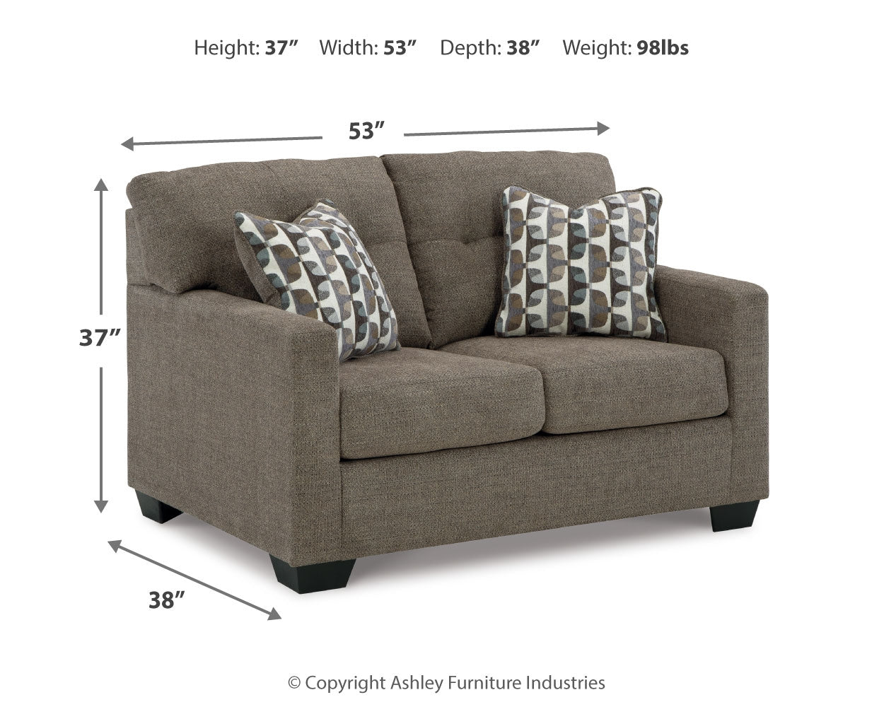 Furniture City Laplace - Ashley Furniture - MahoneyLiving Room - Chaise / Pebble - 3100535
