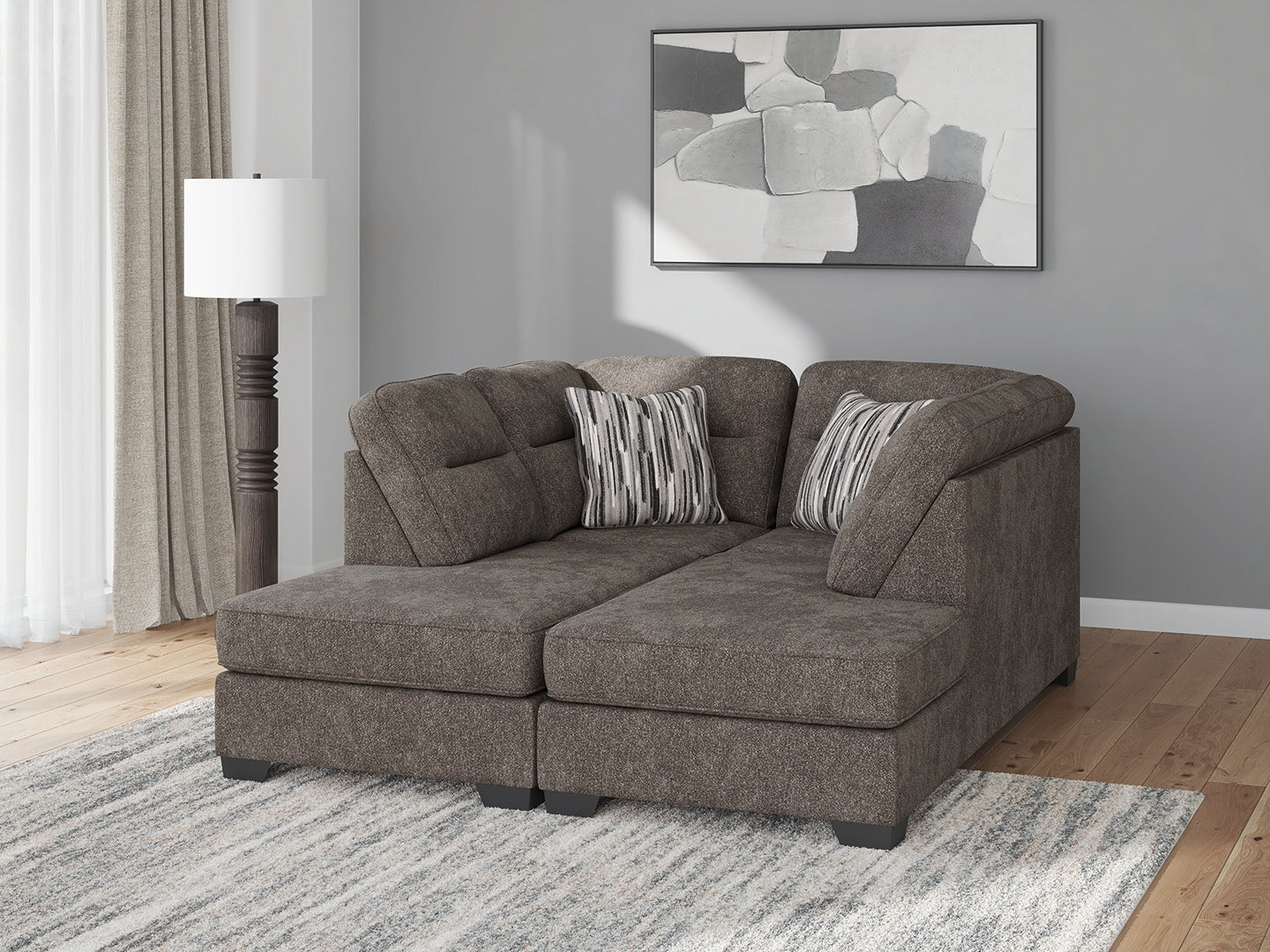 Furniture City Laplace - Ashley Furniture - Olten Sectionals - RAF 2-Piece Super Chaise - 31305S3