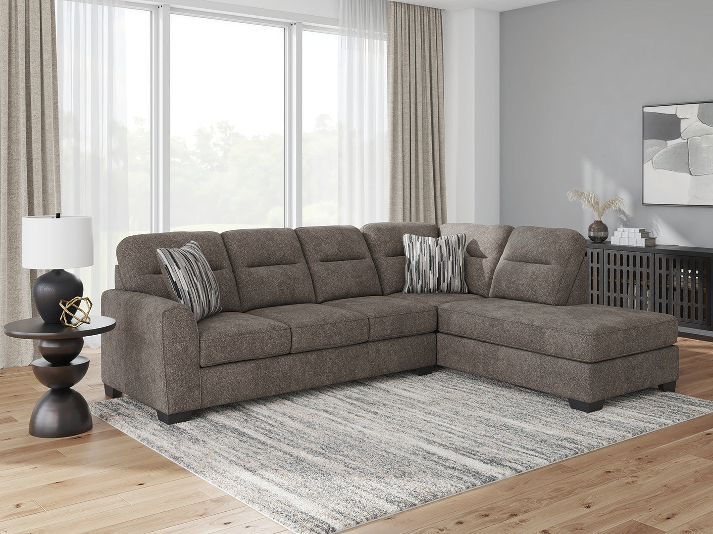 Furniture City Laplace - Ashley Furniture - Olten Sectionals - RAF 2-Piece Sectional with Chaise - 31305S1