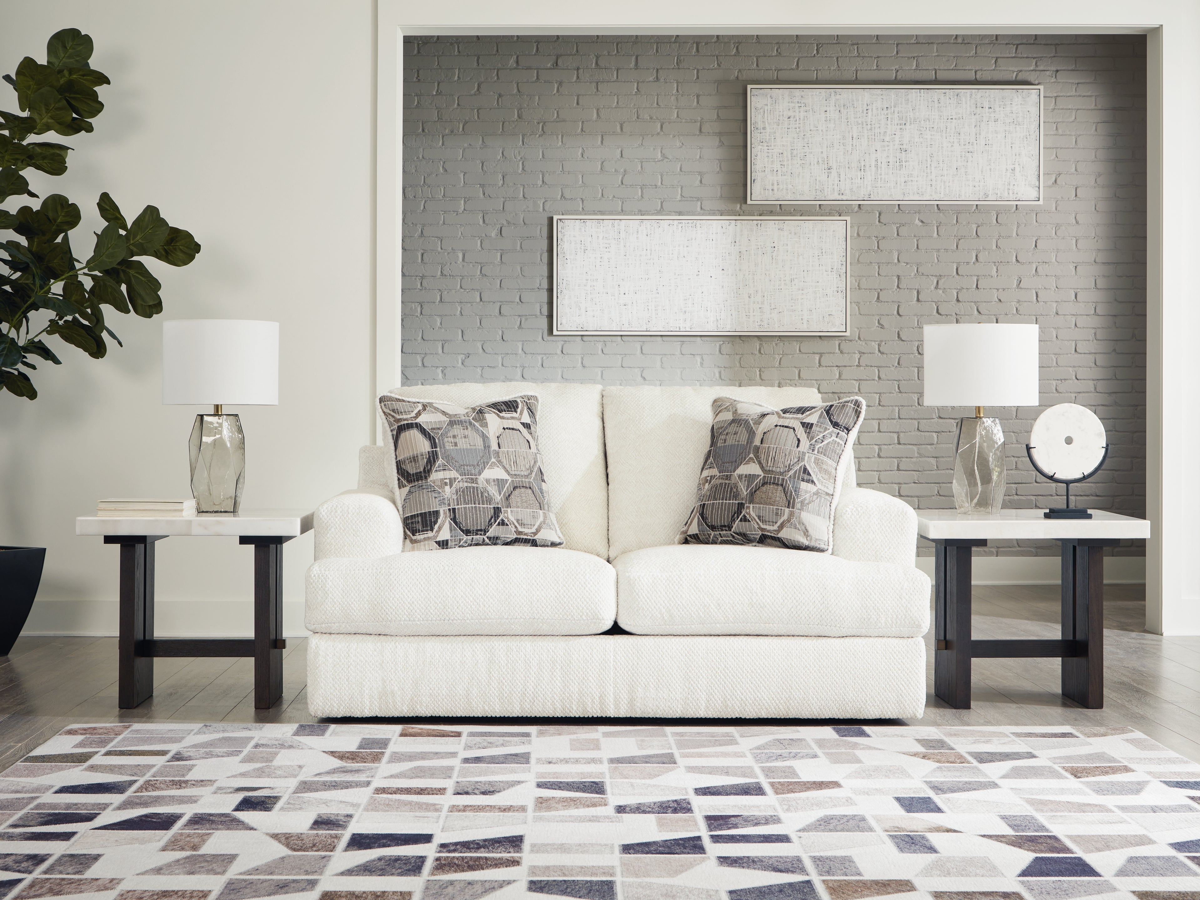 Furniture City Laplace - Ashley Furniture - KarinneLiving Room - Loveseat / Linen - 3140335