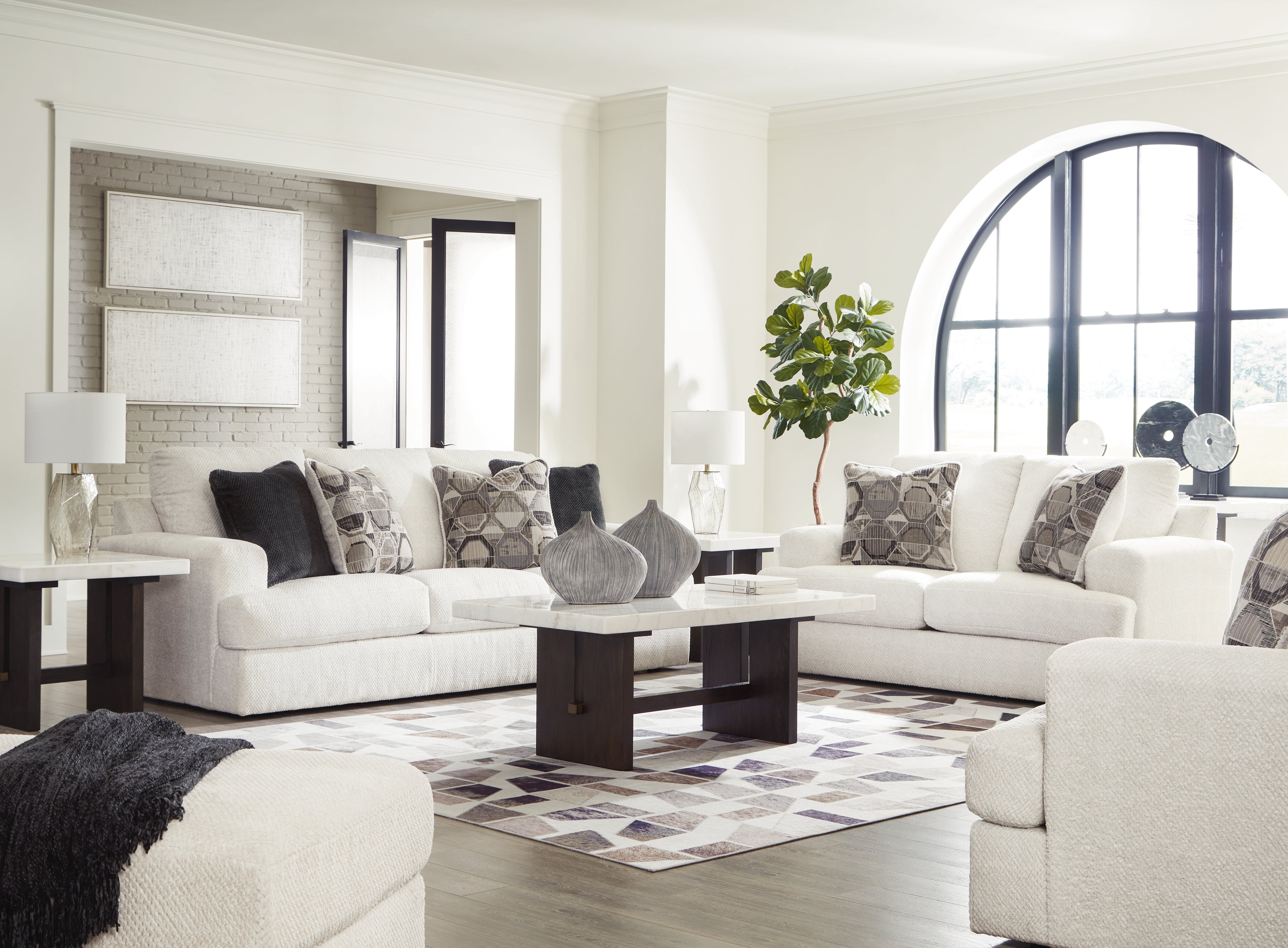 Furniture City Laplace - Ashley Furniture - Karinne Sofa, Loveseat, Oversized Chair and Ottoman - Sofa, Loveseat, Oversized Chair and Ottoman - 31403U4