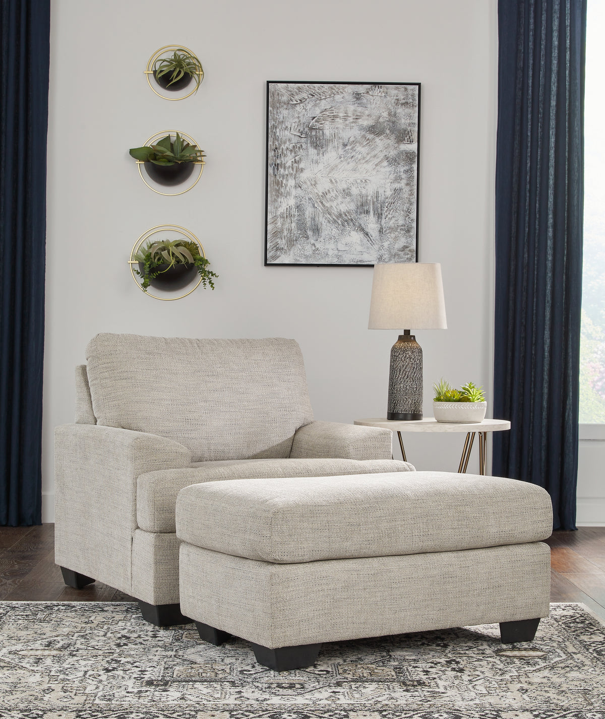 Furniture City Laplace - Ashley Furniture - Vayda Chair and Ottoman - Chair and Ottoman - 33104U2