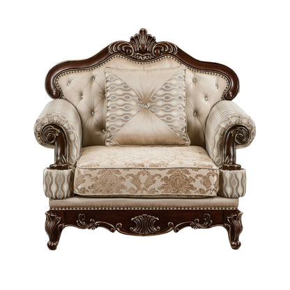 Balthasar - Chair - Cherry / Beige