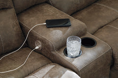 Furniture City Laplace - Ashley Furniture - Segburg Sectionals - 2-Piece Power Reclining Sectional Sofa / Driftwood - 34303S1