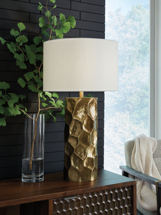 Marshawn - Metal Table Lamp - Gold Finish